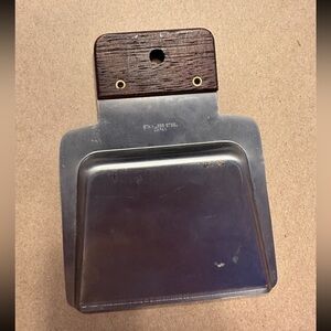 Vintage Wooden Handle Stainless Steel Crumb Ash Catcher Brush Pan